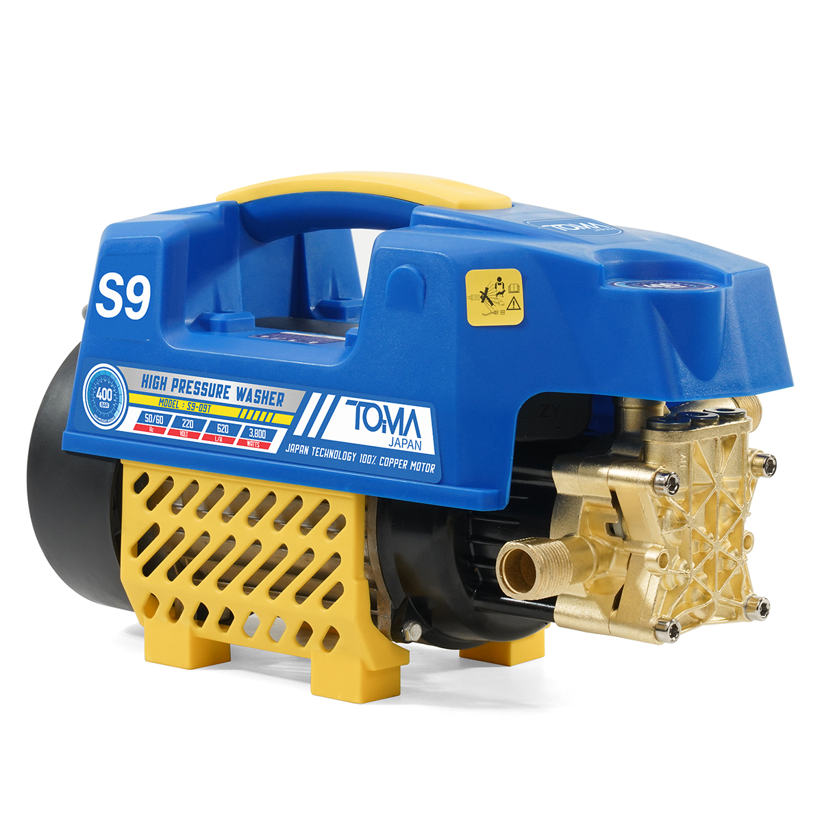 เครื่องฉีดน้ำแรงดันสูง TOMA JAPAN รุ่น S9-400BT 400 บาร์ 3800 วัตต์_5